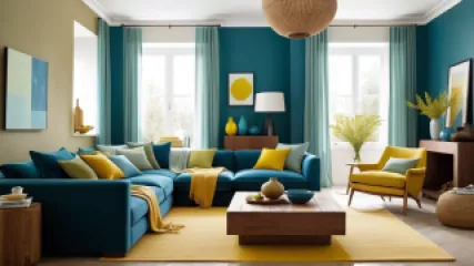 Learning Color Psychology for Stress Relief from Famous Interiors in Movies